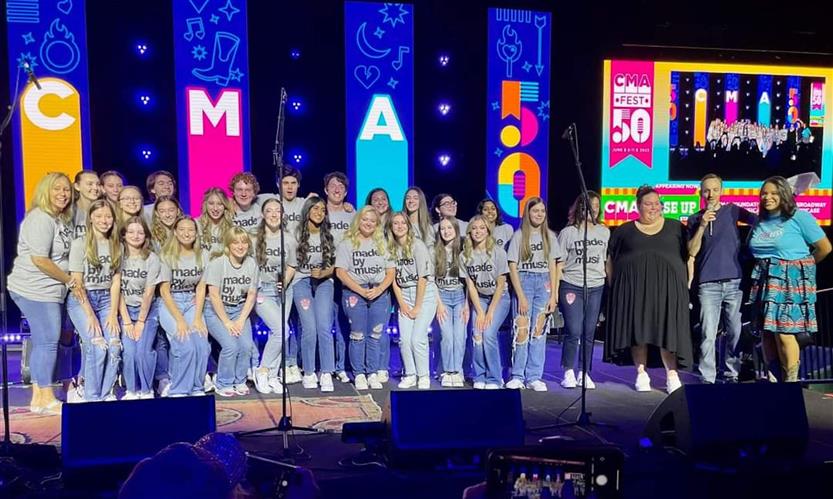Page High theater students at CMA Fest